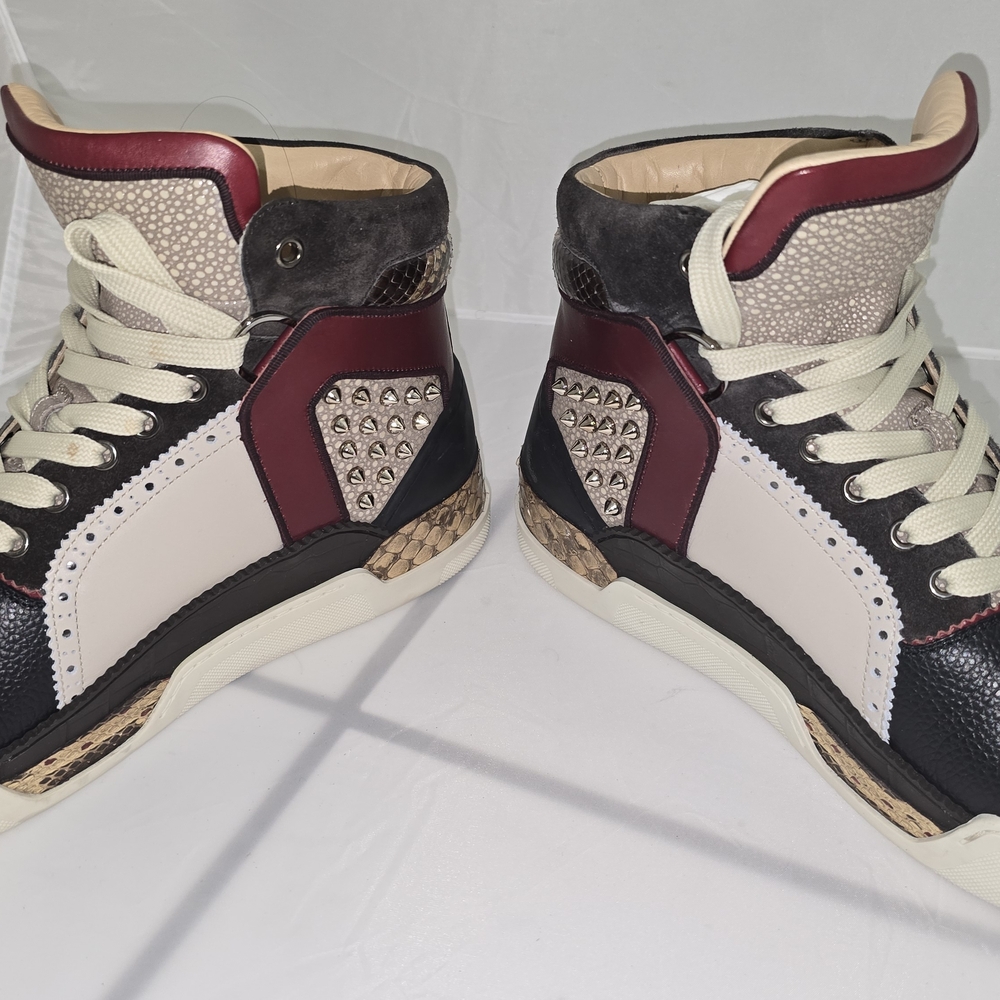 Stylish High-Top Sneakers with Studded Detail